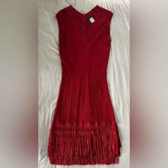 Venus flapper fringe red dress size 4 - Picture 1 of 2